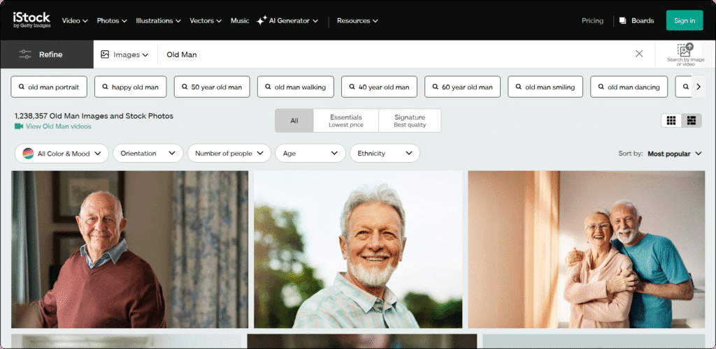 The Best Sites for Old Man Photos - iStock